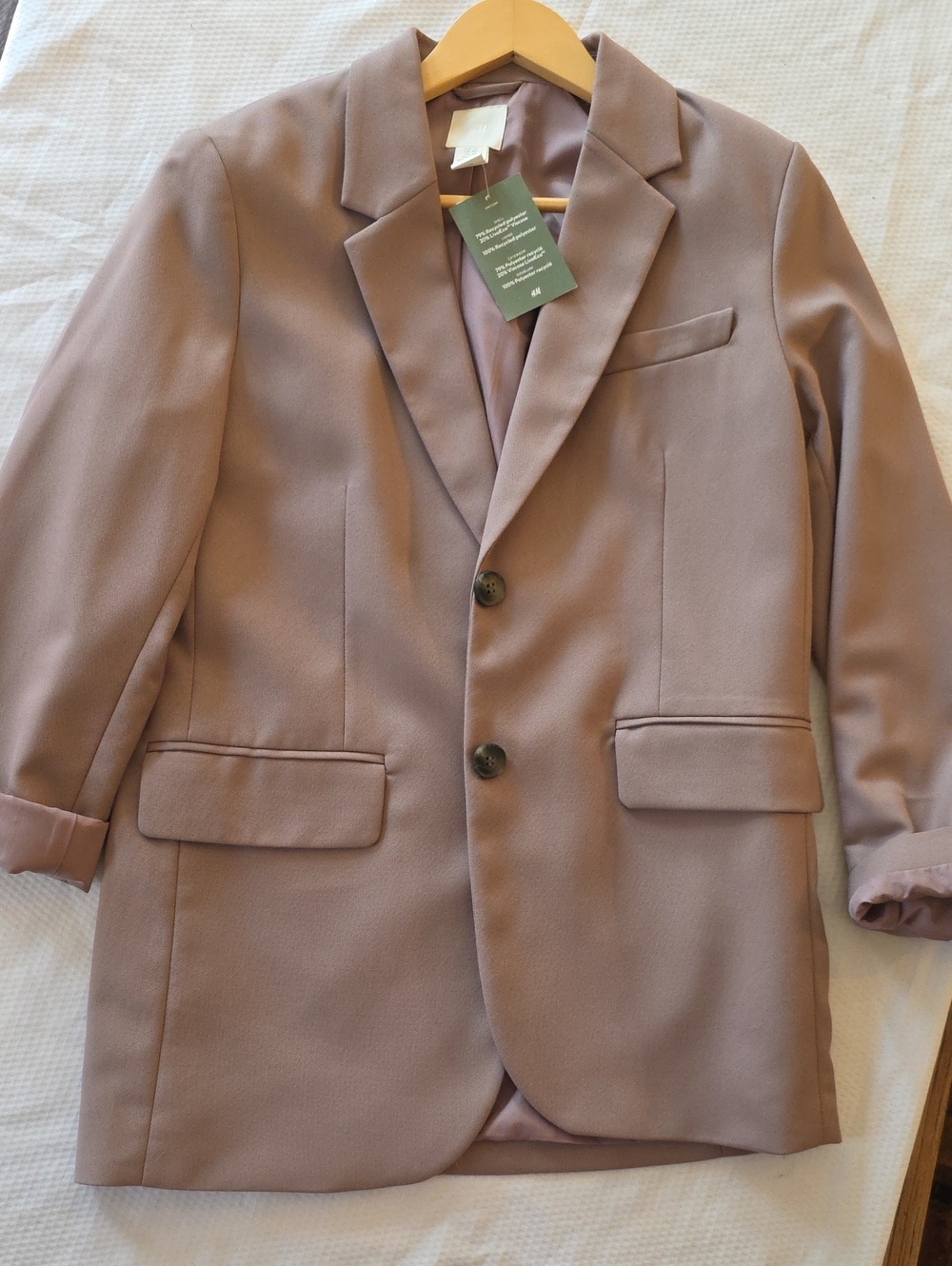 Gorgeous NWT H&M straight, loose fit blazer jacket xs